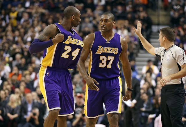 Kobe Bryant, Metta World Peace, Lakers