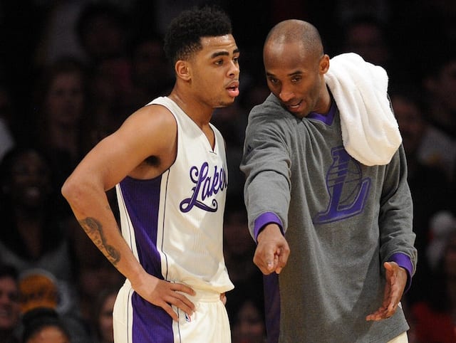 Kobe Bryant, D’Angelo Russell, Lakers