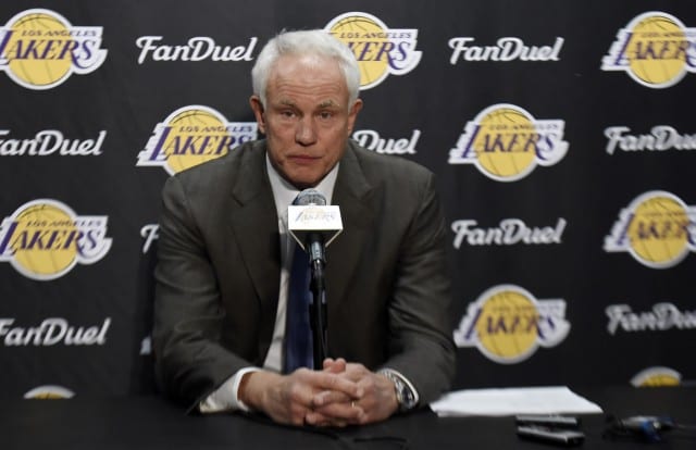 Lakers Gm Mitch Kupchak Says Team Could End Up Trading Draft Pick