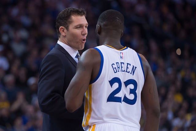 Luke Walton: Trash-talking Won’t Happen With Steve Kerr, Maybe Draymond Green