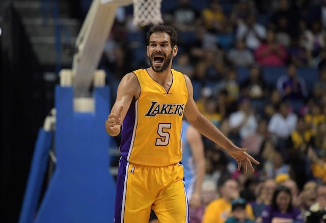 Lakers News: Luke Walton Says Jose Calderon Is Out For Season Opener