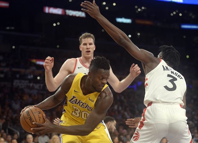 Lakers Recap: Strong Efforts From Kyle Kuzma & Julius Randle Not Enough In 101-92 Loss To Raptors