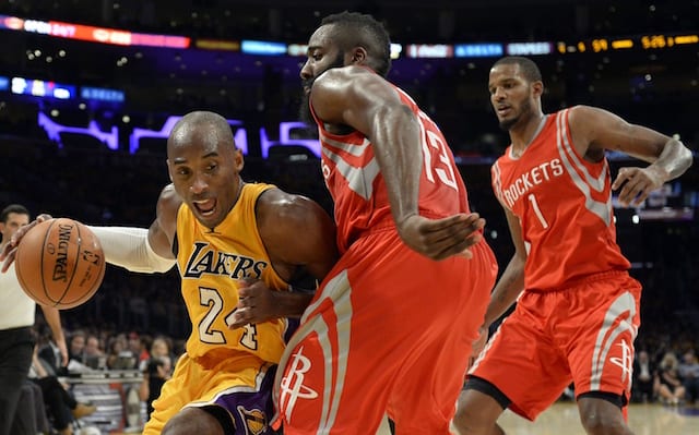 Kobe Bryant, James Harden, Lakers, Rockets