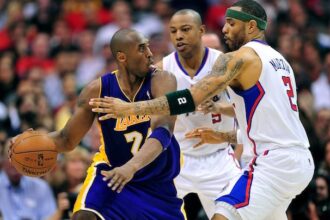 Kobe Bryant, Caron Butler and Kenyon Martin
