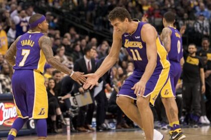 Kyle Kuzma, Brook Lopez, Isaiah Thomas, Lakers