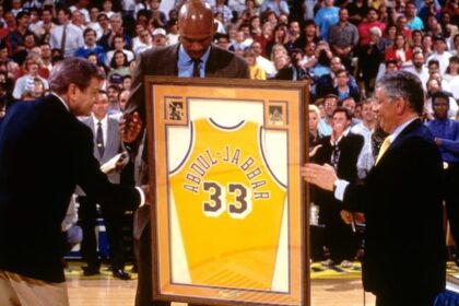 Kareem Abdul-Jabbar's Retired Lakers No. 33 Jersey