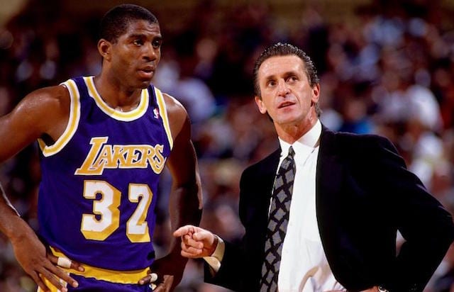 Magic Johnson, Pat Riley, Lakers, Knicks