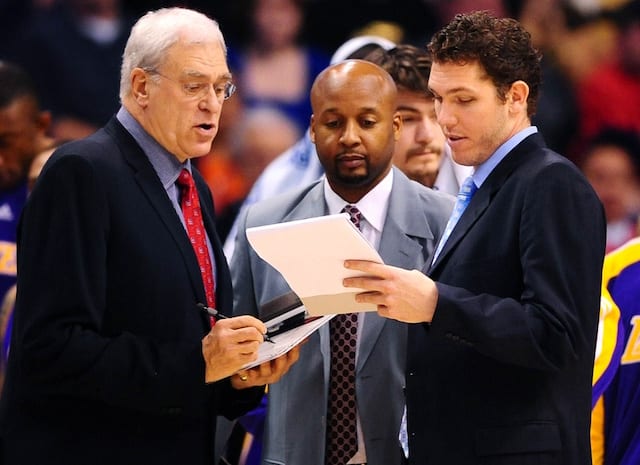 Phil Jackson, Brian Shaw, Luke Walton, Lakers