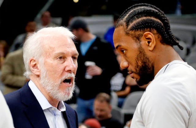 Kawhi Leonard, Gregg Popovich, Spurs, Lakers