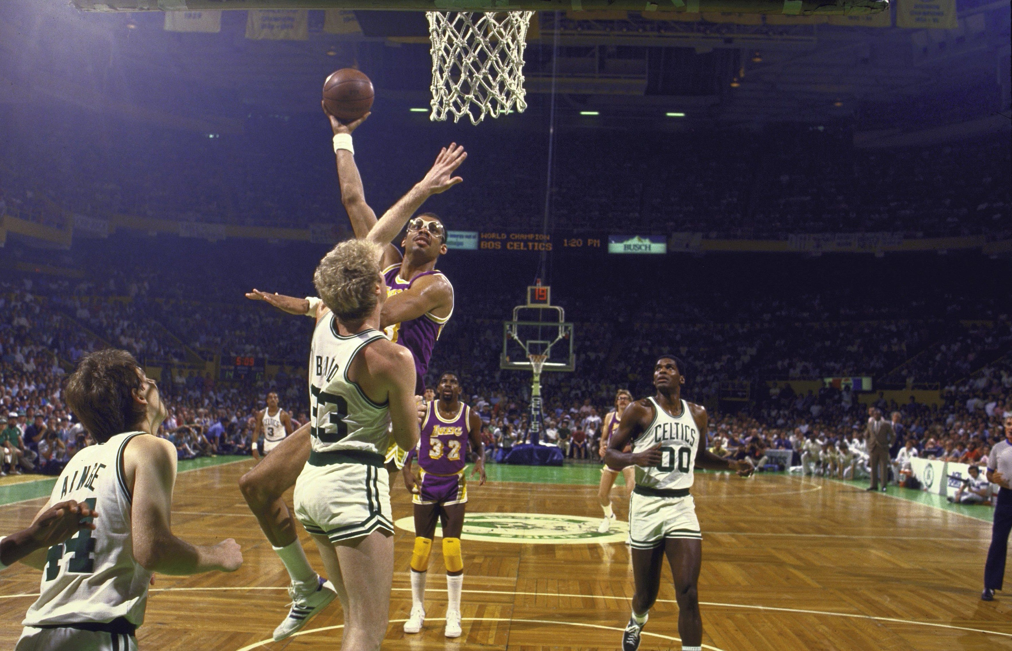 This Day In Lakers History Kareem Abdul Jabbar Scores 30 Points In Game 6 Win Against Celtics In 1984 NBA Finals