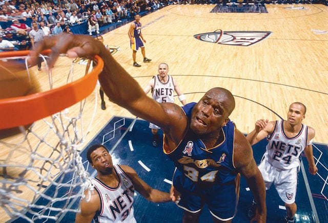 This Day In Lakers History Shaquille O Neal Breaks Record In Sweep Of Nets In 2002 NBA Finals