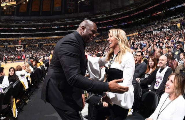 Jeanie Buss, Magic Johnson, Lakers