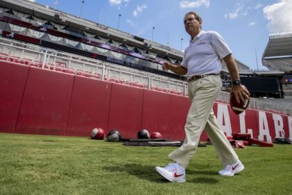 Nick Saban, Alabama Crimson Tide football practice