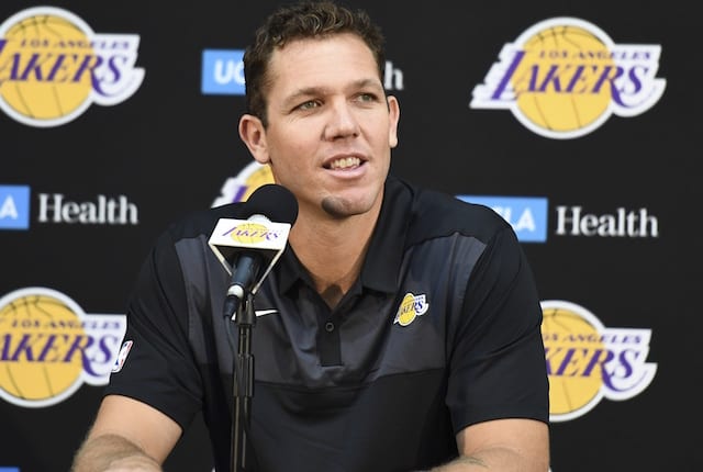 Luke Walton, Los Angeles Lakers head coach