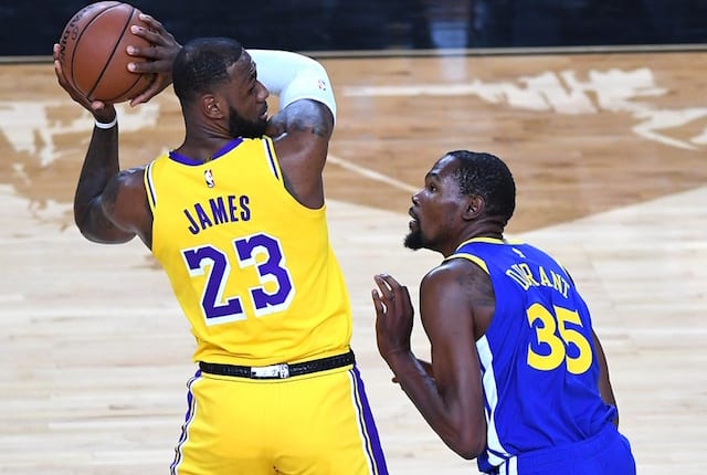kevin durant on lebron james lakers