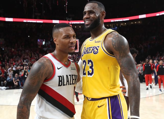 Trail Blazers' Damian Lillard Endorses Lakers' LeBron James For ...