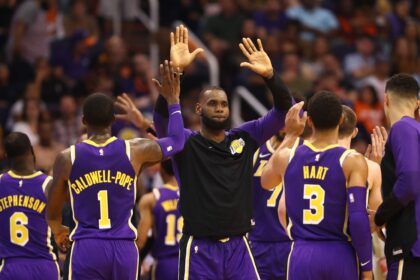 Josh Hart, Kentavious Caldwell-Pope, Lance Stephenson, LeBron James