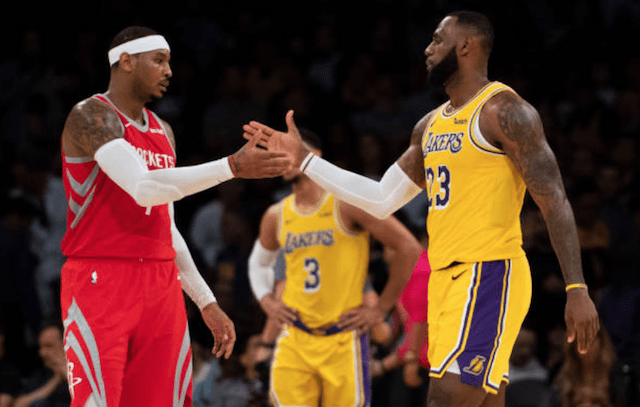 Carmelo Anthony, LeBron James, Lakers