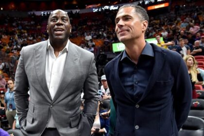 Magic Johnson, Rob Pelinka, Lakers