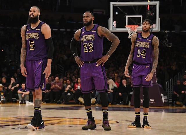 Tyson Chandler, Brandon Ingram, LeBron James, Lakers