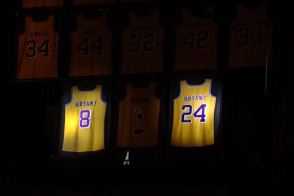 Kobe Bryant jerseys retired