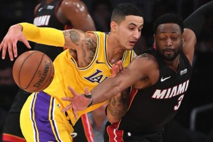 Kyle Kuzma, Dwyane Wade, Lakers, Heat