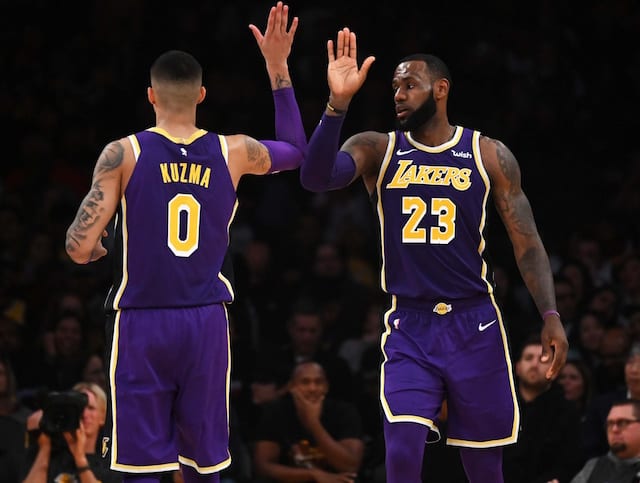 LeBron James, Kyle Kuzma, Lakers