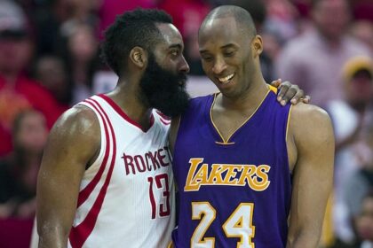 Kobe Bryant, James Harden, Lakers