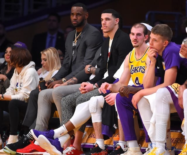 LeBron James, Lonzo Ball, Alex Caruso, Lakers