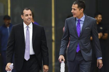 Rob Pelinka, Frank Vogel, Lakers