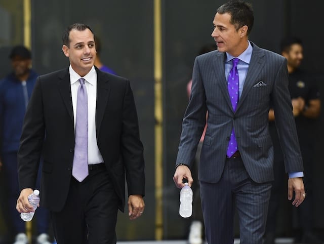 Rob Pelinka, Frank Vogel, Lakers