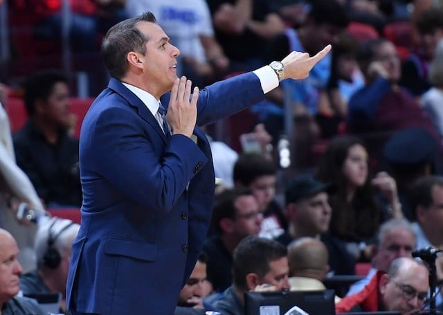 Los Angeles Lakers head coach Frank Vogel