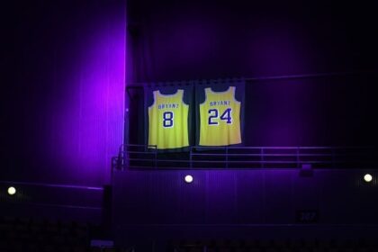 Kobe Bryant retired jerseys