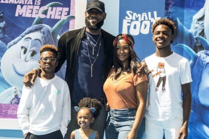 LeBron James, Savannah James, Bronny, Bryce, Zhuri