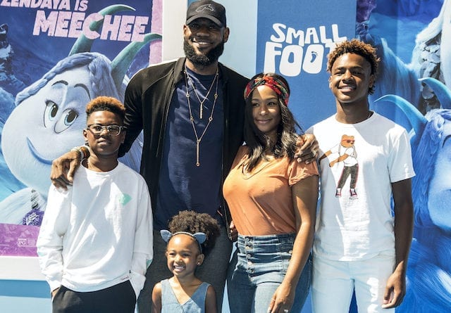 LeBron James, Savannah James, Bronny, Bryce, Zhuri