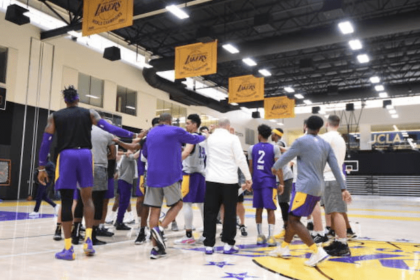 Quinn Cook, Danny Green, Dwight Howard, Lakers practice