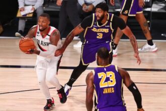 Anthony Davis, LeBron James, Damian Lillard