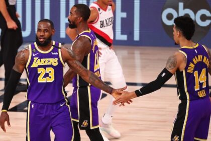 Danny Green, LeBron James, JR Smith