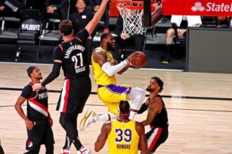 Dwight Howard, LeBron James, CJ McCollum