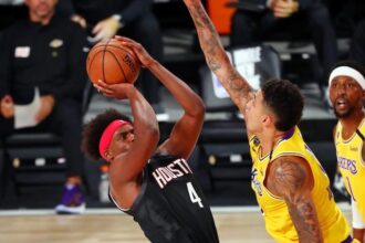 Kentavious Caldwell-Pope, Kyle Kuzma, Danuel House, Lakers