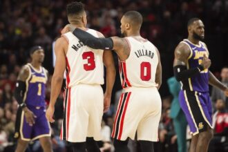 Kentavious Caldwell-Pope, LeBron James, Damian Lillard, CJ McCollum