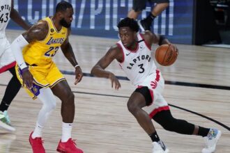 LeBron James, OG Anunoby, Lakers, Raptors