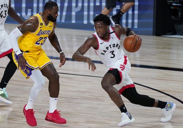 LeBron James, OG Anunoby, Lakers, Raptors