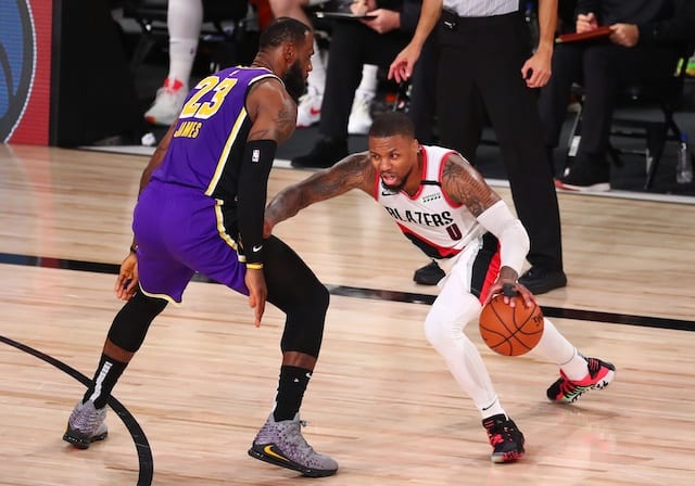 LeBron James, Damian Lillard, Lakers