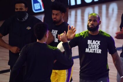 Quinn Cook, Danny Green, Talen Horton-Tucker, LeBron James