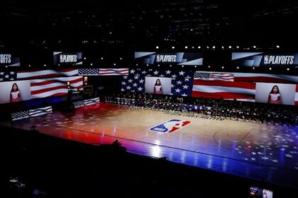 The Arena court view, 2020 NBA Playoffs