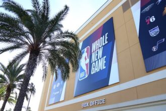 Whole New Game sign, 2020 NBA Playoffs