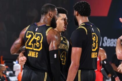 Anthony Davis, Danny Green, LeBron James
