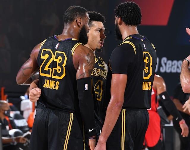 Anthony Davis, Danny Green, LeBron James