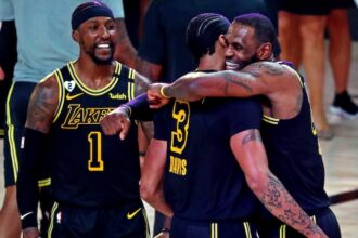 Kentavious Caldwell-Pope, Anthony Davis, LeBron James